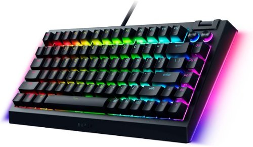 Razer BlackWidow V4 75% Wired Orange Switch Gaming Keyboard with Hot-Swappable Design - Black BUY IN MIDDLE EAST