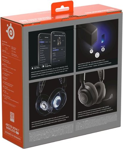 SteelSeries Arctis Nova 7 Gen 2 Wireless Over-The-Ear Multi Gaming Headset for PC, PS5, Switch, Handheld - Black BUY IN DUBAI