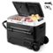 Costway - Dual Zone 12V Car Refrigerator 53QT Portable Compressor Fridge Freezer (-4℉~68℉) for RVs - Black-Front_Standard