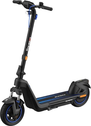 5th Wheel - SUPERX Foldable Electric Scooter w/ 25 mi Max Range and 20 mph Max Speed - Black