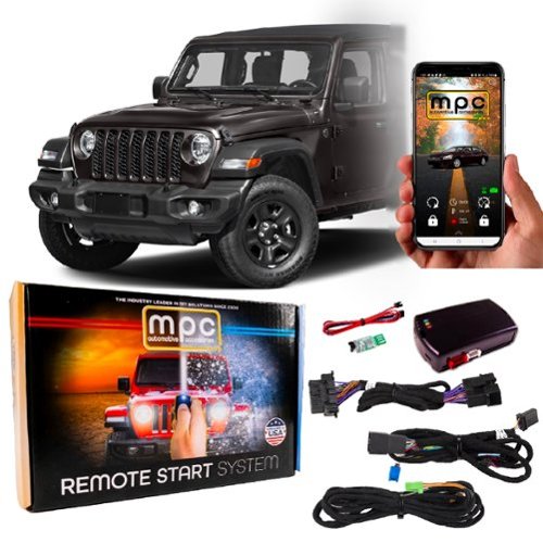 MPC - Smartphone or OEM Remote Activated Start Kit For 2018-2025 Jeep Wrangler - Black-Front_Standard 