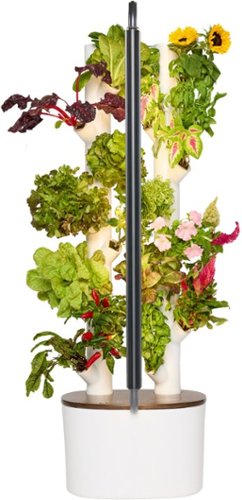 Gardyn - Studio Hydroponics Growing System Kit - White, Brown, Silver