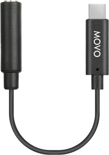 MOVO - UCMA-1 Female 3.5mm TRS Microphone Adapter Cable to USB Type-C Connector Dongle-Front_Standard 