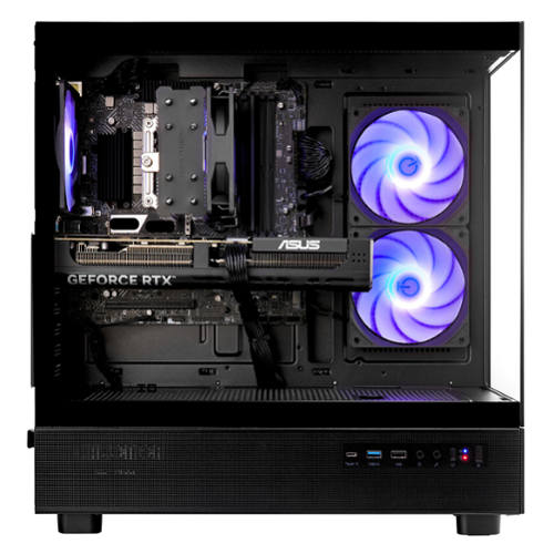 TECHNOID Glass –NVIDIA Geforce RTX 5080 –AMD Ryzen 7 9800X3D –64GB