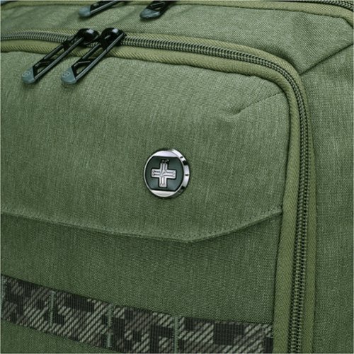 Swissdigital Design BERG L TSA-Friendly Backpack With USB Charging Port RFID Protection and Fits Up to 16″ Laptop - Dark Green BUY IN QATAR