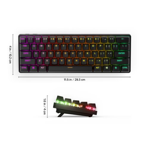 SteelSeries Apex Pro Mini 60% V2 Wireless Mechanical OmniPoint Adjustable HyperMagnetic Gaming Keyboard with Rapid Tap - Black BUY IN SINGAPORE