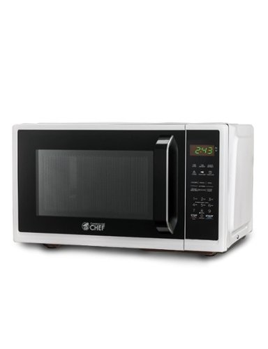 Commercial Chef - Countertop Microwave Oven 0.9 Cu. Ft. 900W - White-Front_Standard 