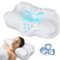 COQOOL - Cervical Memory Foam Neck Pillow, Side Back Stomach Sleepers with Breathable Case - White-Front_Standard