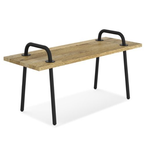 Simpli Home - Berkeley Small Entryway Bench - Natural-Front_Standard 
