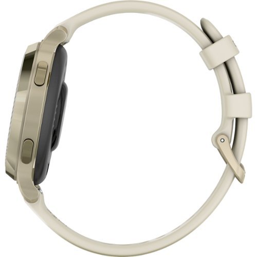 Garmin Lily 2 Active GPS Smartwatch 33 mm Anodized Aluminum - Lunar Gold with Bone Silicone Band - (2024) GLOBAL SHIPPING