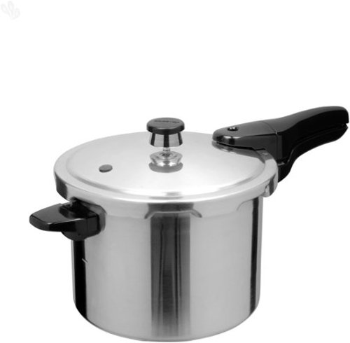 Presto - 6qt Pressure Cooker - Aluminum/Black-Front_Standard 