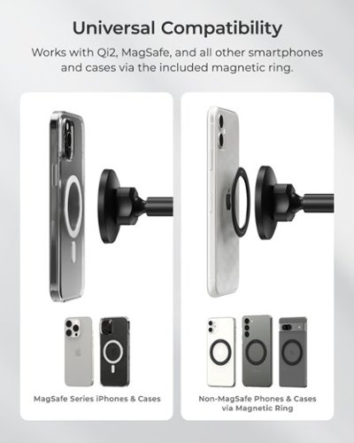 iOttie iTap 3 MagSafe Compatible Dashboard & Windshield Car Mount with Magnetic Adapter Ring - Black WORLDWIDE DELIVERY