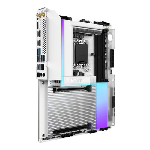 NZXT N9 Z890 LGA 1851 Intel Z890 ATX DDR5 Wi-Fi 7 Motherboard with Full-Metal Cover and RGB - White WORLDWIDE DELIVERY