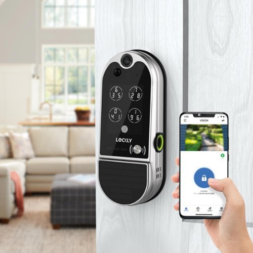 Lockly Vision Elite Video Doorbell Smart Lock Deadbolt Edition - Satin Nickel GLOBAL SHIPPING