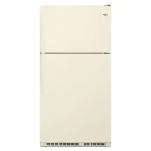 Front. Whirlpool - Whirlpool - 20.5 Cu. Ft. Top-Freezer Refrigerator - Biscuit - Biscuit.