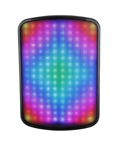 QFX - 15" Rechargeable BT Speaker Liquid Motion Lights - Black-Front_Standard 