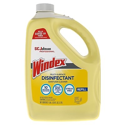 Windex - Multi-Surface Disinfectant Sanitizer Cleaner, Citrus, 128 oz. (682265)