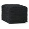 Simpli Home - Fredrik Square Pouf - Black-Front_Standard