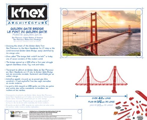 K'NEX KNEX Architecture: Golden Gate Bridge BUY IN QATAR