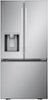 LG - Counter-Depth MAX 20.2 Cu. Ft. French Door Smart Refrigerator with Dual Ice - Stainless Steel-Front_Standard