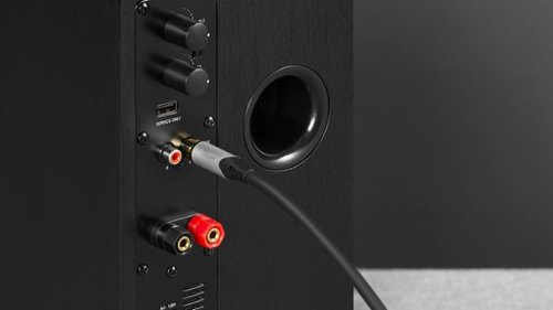 Rocketfish™ 15 ft. In-Wall Male to Male RCA Cable with Shielding for Subwoofers and More - Black GLOBAL SHIPPING