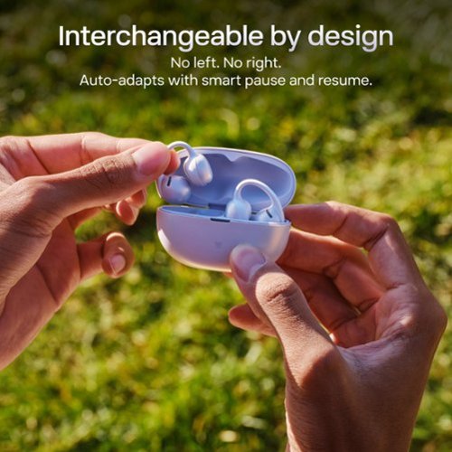 Shokz OpenDots Air Open-Ear Clip-On True Wireless Bluetooth Earbuds - Daybreak Purple BUY IN QATAR