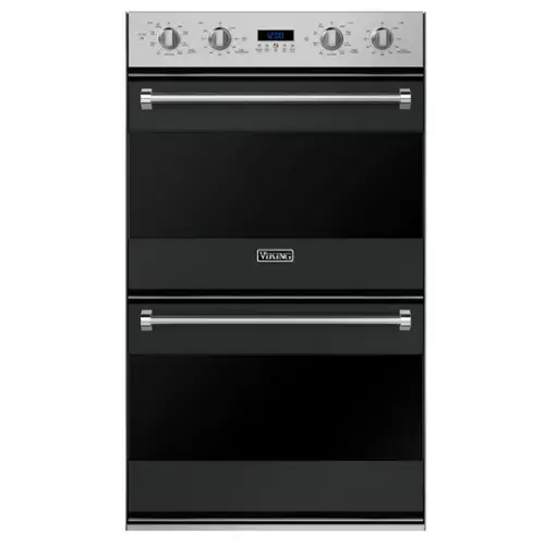 The text on the image is "VIKING" which is the brand of the oven.