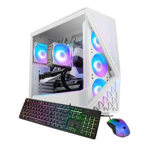 iBUYPOWER - Slate Gaming Desktop PC -Intel Core Ultra 9 285, NVIDIA GeForce RTX 5060Ti 8GB, 64GB DDR5 RGB,2TB SSD - White