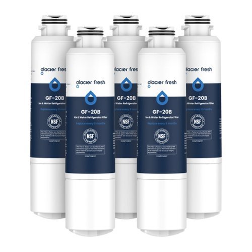 GLACIER FRESH - Compatible with Samsung DA29-00020B Refrigerator Water Filter (5 PACK)-Front_Standard 