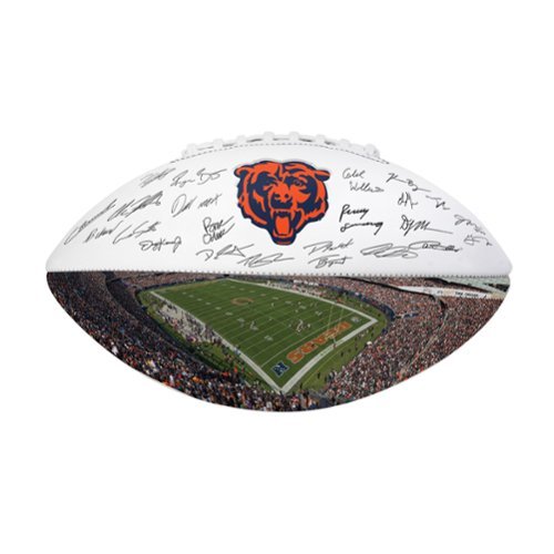 Logo Brands - Chicago Bears 2025 Autograph Signature Football - Navy-Front_Standard 