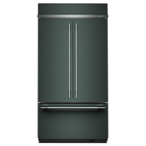 KitchenAid - 24.2 Cu. Ft. Built-In French Door Bottom Mount Refrigerator - Juniper