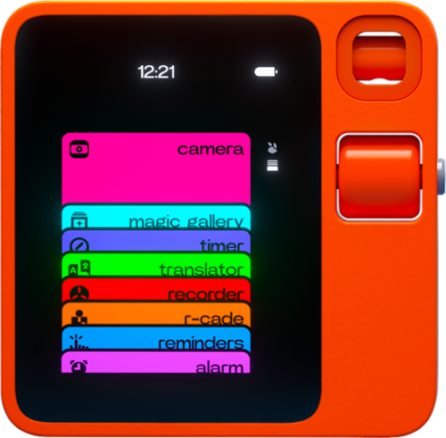 Rabbit - r1 AI Voice-Activated Gadget with upgraded rabbitOS 2 - No Subscription Fees - for Education, Travel, Meetings and More - Leuchtorange-Front_Standard 