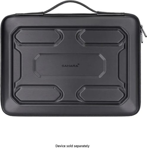 SaharaCase - Raider Series Water Resistant Sleeve fits up to 16" laptop - Scorpion Black-Front_Standard 