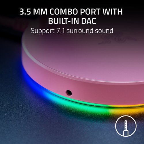 Razer Base Station V2 Chroma USB Hub Headset Stand with USB 3.1 Hub and 7.1 Surround Sound powered by Chroma RGB - Quartz WORLDWIDE DELIVERY