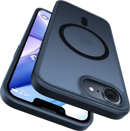 TORRAS - Guardian Magnetic–Military-Grade Protective Case for iPhone SE 2022/2020 - Matte Translucent Slim Cover - Black