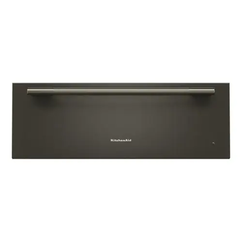 Front. KitchenAid - 30" Warming Drawer With Slow Cook - Black Ore.
