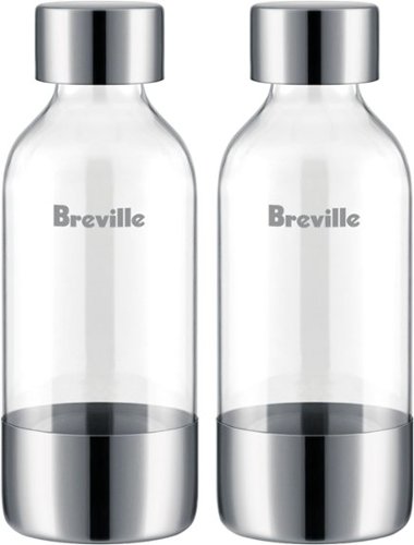 Breville - the InFizz Bottles 0.6L - 2 Pack - Clear