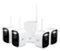 Swann - MaxRanger 4K Mini Security System 4 Wireless IP Security Cameras, Night Vision, Thermal Motion Detect, 64GB - White-Front_Standard