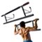 Costway - Pull-up Bar for Doorway No Screw Foldable Strength Training Chin-up Bar Home Gym - Black-Front_Standard