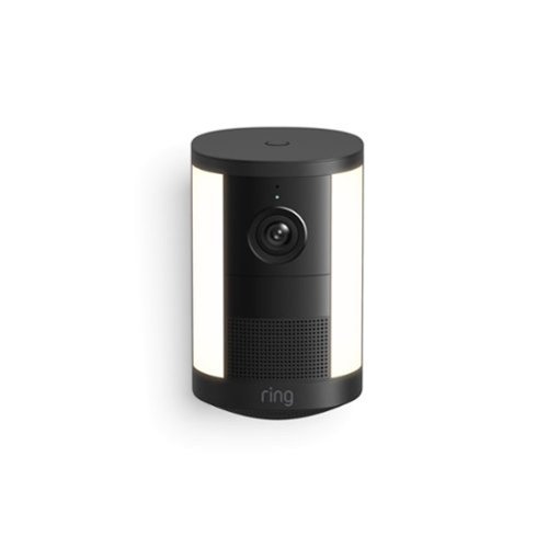 Ring - — Spotlight Cam, Battery (newest model), Wide-Angle Retinal 2K Video, 6x Enhanced Zoom, Motion-Activated Spotlights - Black