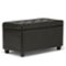 Simpli Home - Cosmopolitan Storage Ottoman - Dark Brown-Front_Standard