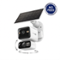 TP-Link - Tapo Wireless Dual-Camera Security, Pan-Tilt, 360° Viewing, 2K Crystal-Clear Video, Solar Charged - No Monthly Fee - White-Front_Standard