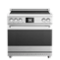Induction Hardware - Professional 36 Inch Induction Range with Convection Oven & Air Fry, 5 Burner Electric Stove, Pizza Stone - Stainless Steel-Front_Standard