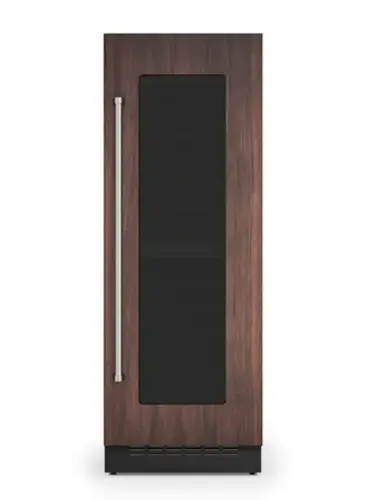 Front. Viking - 30"W 108 Bottle VEIL Built-In Wine Refrigerator with Custom Panel - Right Hinge - Panel Ready.