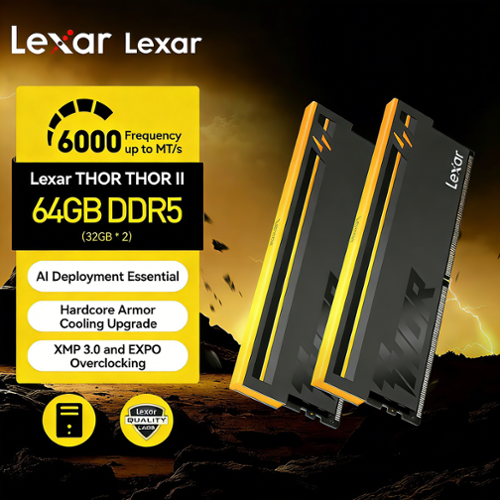 【新品】Lexar THOR DDR5 32GB (2x16GB) 7d2c28aa-6e85-4e97-a210-