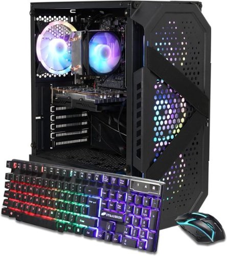 STGAubron - Gaming Desktop PC, Intel Core i7 up to 3.9Ghz, GeForce RTX3060 12G Graphics, 32GB RAM, 1TB SSD, WiFi 6, Win11H - Black-Front_Standard 