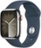 Refurbished Excellent - Apple Watch Series 9 Stainless Steel 45mm A2984 (GPS + Cellular) - Silver - (2023)-Front_Standard