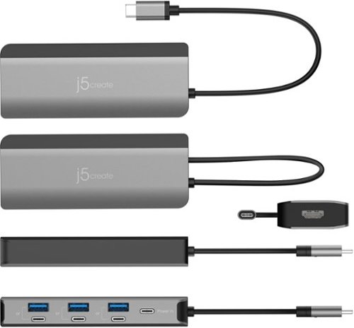 j5create USB-C 4K60 USB-C/A Hub - Space Grey GLOBAL SHIPPING