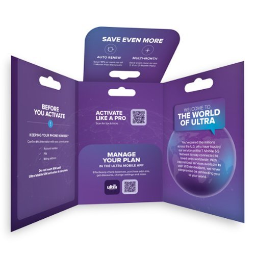 Ultra Mobile 1-Month 4GB Prepaid SIM Card - Orange WORLDWIDE DELIVERY