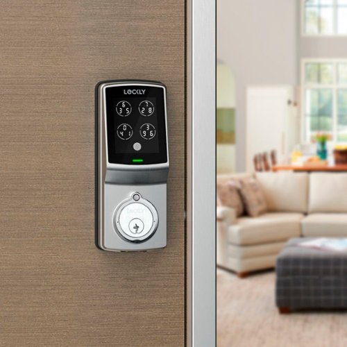 Lockly Model 7S Deadbolt Smart Lock with Touchscreen/Key Access/Auto Lock/Bluetooth App Control - Satin Nickel BUY IN SAUDI ARABIA